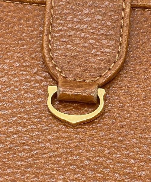 Cartier（カルティエ）Cartier (カルティエ) レザーショルダーバッグ ブラウンの古着・服飾アイテム