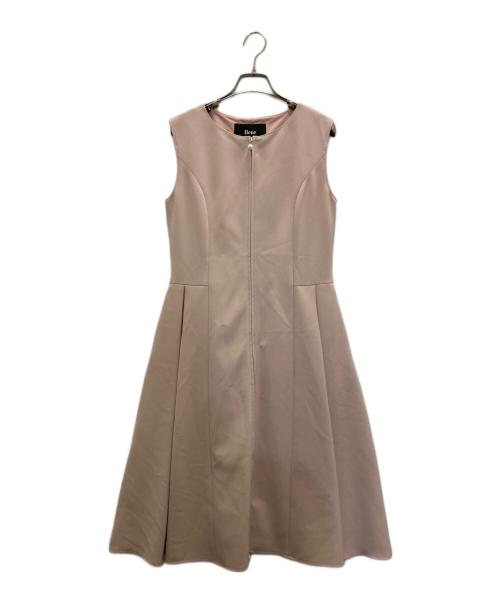 Rene（ルネ）Rene (ルネ) ギャザーノースリーブワンピース ピンク サイズ:36の古着・服飾アイテム