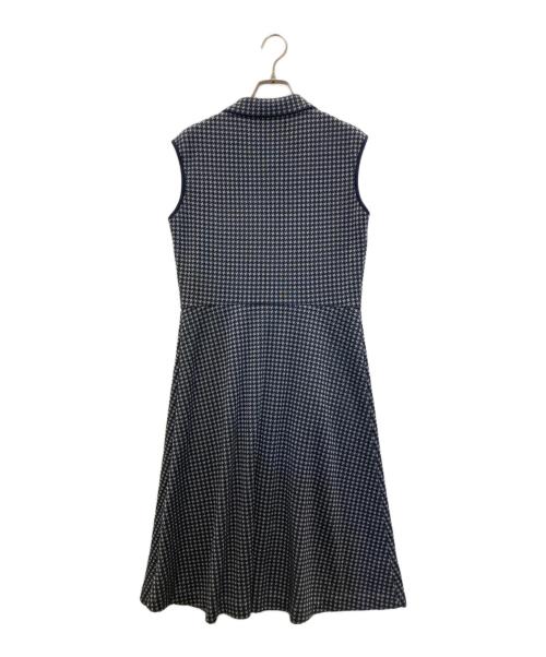 Rene（ルネ）Rene (ルネ) ジャガードN/Sニットワンピース ネイビー サイズ:36の古着・服飾アイテム