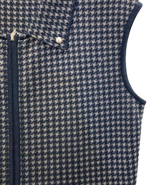 Rene（ルネ）Rene (ルネ) ジャガードN/Sニットワンピース ネイビー サイズ:36の古着・服飾アイテム