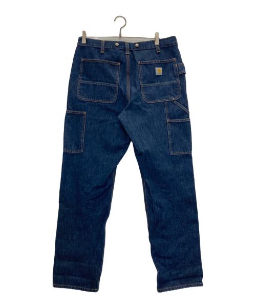 CarHartt（カーハート）CarHartt (カーハート) ヘビーウエイト ダブルフロント ロガージーン インディゴ サイズ:34×32の古着・服飾アイテム