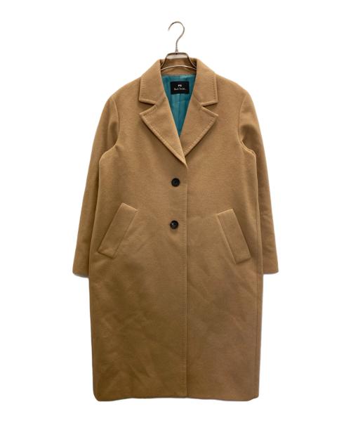 PS Paul Smith（ＰＳポールスミス）PS Paul Smith (ＰＳポールスミス) カシミヤ混チェスターコート ベージュ サイズ:36の古着・服飾アイテム