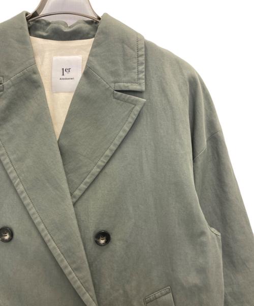 1er Arrondissement（プルミエ アロンディスモン）1er Arrondissement (プルミエ アロンディスモン) ダブルジャケット グリーン サイズ:36の古着・服飾アイテム