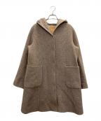Leilian WHITE LABELレリアン ホワイトレーベル）の古着「フーデッドコート」｜ベージュ