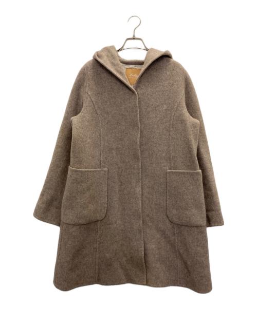 Leilian WHITE LABEL（レリアン ホワイトレーベル）LEILIAN WHITE LABEL (レリアン ホワイトレーベル) フーデッドコート ベージュ サイズ:Ⅿの古着・服飾アイテム