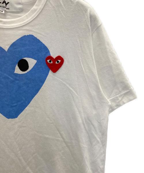 PLAY COMME des GARCONS（プレイコムデギャルソン）PLAY COMME des GARCONS (プレイコムデギャルソン) PLAYハートT-SHIRTS ホワイト サイズ:Mの古着・服飾アイテム