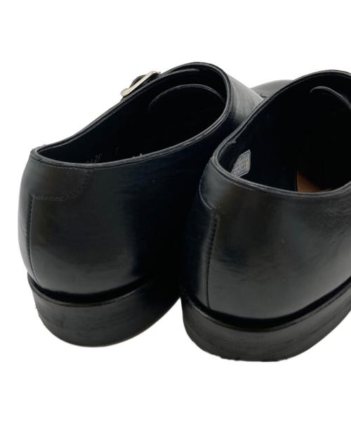 SHETLAND FOX（シェットランドフォックス）SHETLAND FOX (シェットランドフォックス) ダブルモンクストラップシューズ ブラック サイズ:7の古着・服飾アイテム