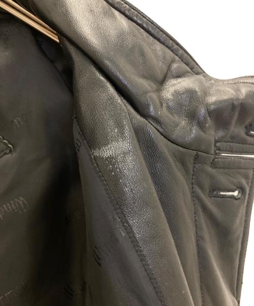 Wind Armor（ウィンドアーマー）Wind Armor (ウィンドアーマー) ラムレザーコート ブラック サイズ:Ｍの古着・服飾アイテム