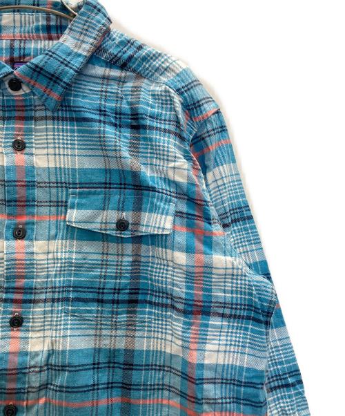 Patagonia（パタゴニア）Patagonia (パタゴニア) ライトウェイト・フィヨルド・フランネル・シャツ スカイブルー サイズ:Ⅿの古着・服飾アイテム