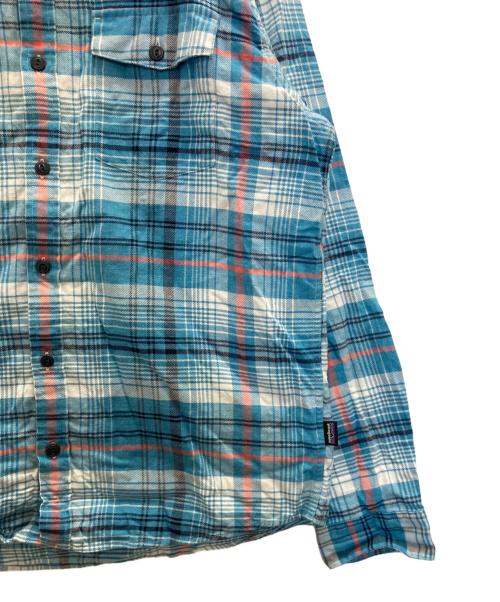 Patagonia（パタゴニア）Patagonia (パタゴニア) ライトウェイト・フィヨルド・フランネル・シャツ スカイブルー サイズ:Ⅿの古着・服飾アイテム