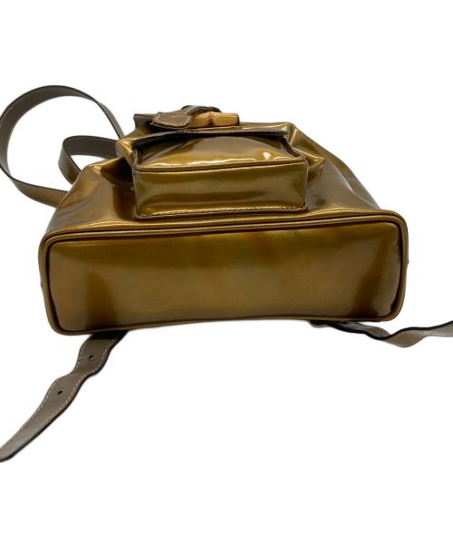 GUCCI（グッチ）GUCCI (グッチ) バンブーミニリュック ゴールドの古着・服飾アイテム