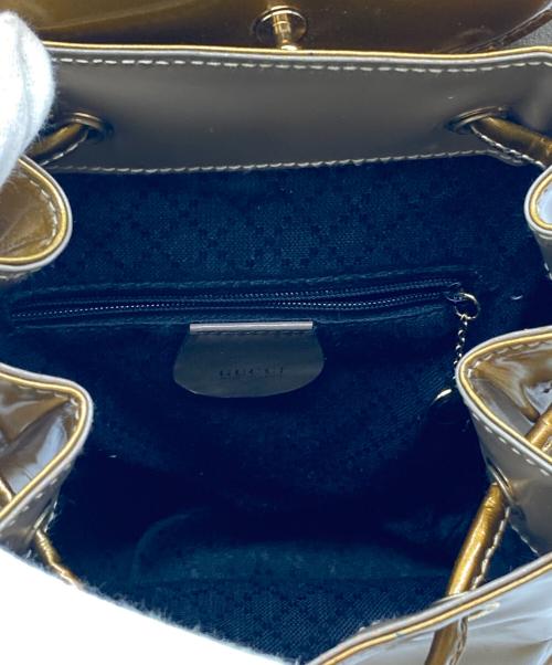 GUCCI（グッチ）GUCCI (グッチ) バンブーミニリュック ゴールドの古着・服飾アイテム