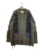 rurumuルルムウ）の古着「Agnus Dei knit cowichan」｜グレー