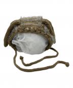 rurumuルルムウ）の古着「うさ耳 アクリル ニットキャップ」｜ブラウン