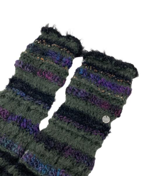 rurumu（ルルムウ）rurumu (ルルムウ) 手編みアームウォーマー グリーンの古着・服飾アイテム