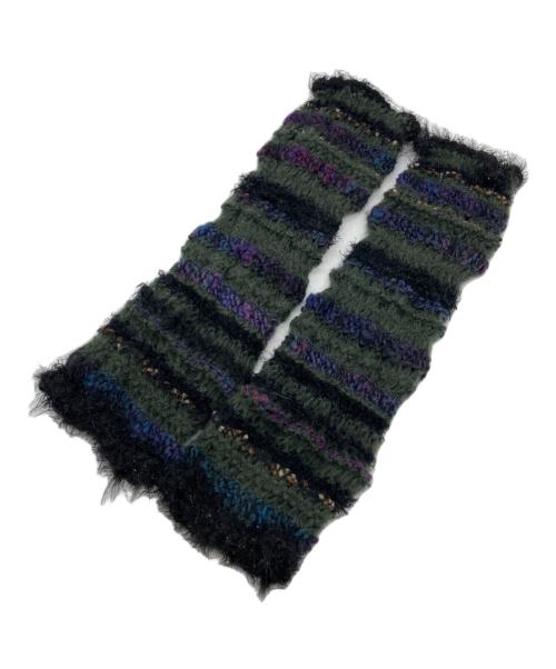 rurumu（ルルムウ）rurumu (ルルムウ) 手編みアームウォーマー グリーンの古着・服飾アイテム