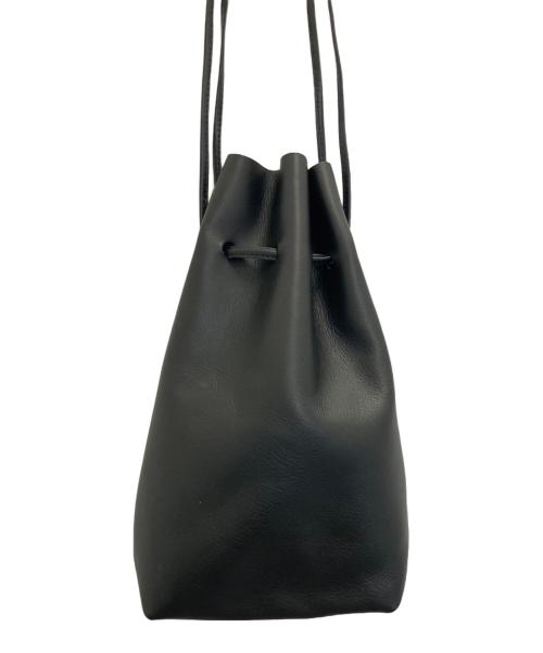 tandey（タンデイ）tandey (タンデイ) レザー巾着バッグ ブラックの古着・服飾アイテム