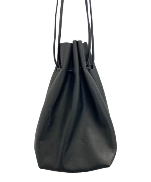 tandey（タンデイ）tandey (タンデイ) レザー巾着バッグ ブラックの古着・服飾アイテム