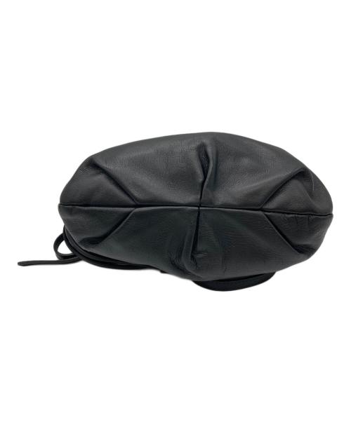 russet（ラシット）russet (ラシット) レザー巾着4WAYショルダーバッグ ブラックの古着・服飾アイテム