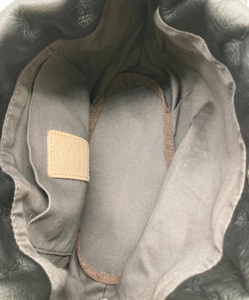 russet（ラシット）russet (ラシット) レザー巾着4WAYショルダーバッグ ブラックの古着・服飾アイテム