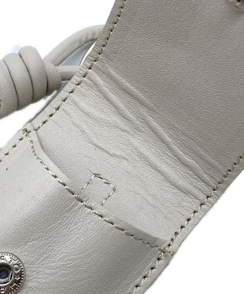 russet（ラシット）russet (ラシット) リップポーチ付きレザーチャーム ホワイトの古着・服飾アイテム