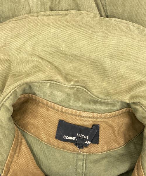 tricot COMME des GARCONS（トリココムデギャルソン）tricot COMME des GARCONS (トリココムデギャルソン) ドールカラーミリタリーコート カーキ サイズ:Ⅿの古着・服飾アイテム