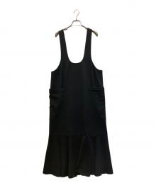 nagonstans（ナゴンスタンス）の古着「side pockets jumper skirt」｜ブラック