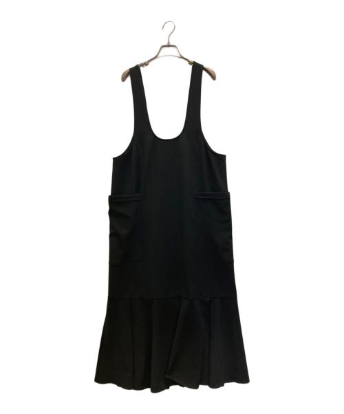 nagonstans（ナゴンスタンス）nagonstans (ナゴンスタンス) side pockets jumper skirt ブラック サイズ:Ⅿの古着・服飾アイテム