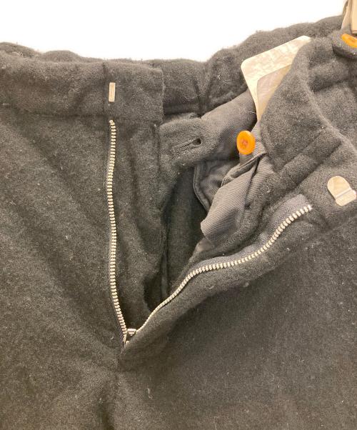 COMME des GARCONS HOMME PLUS（コムデギャルソンオムプリュス）COMME des GARCONS HOMME PLUS (コムデギャルソンオムプリュス) ウール縮絨パンツ ブラック サイズ:Mの古着・服飾アイテム