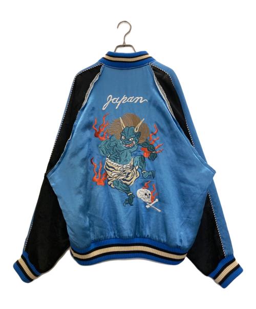el conductorh（コンダクター）el conductorh (コンダクター) Demon Embroidered Sourvenir JKT ブルー サイズ:2の古着・服飾アイテム