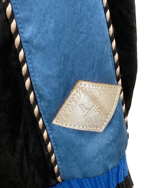 el conductorh（コンダクター）el conductorh (コンダクター) Demon Embroidered Sourvenir JKT ブルー サイズ:2の古着・服飾アイテム