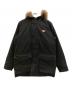DANTON（ダントン）の古着「フードファーダウンジャケット」｜ブラック