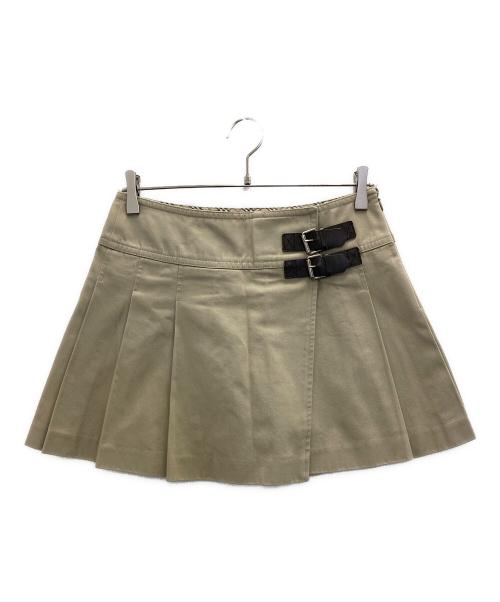 BURBERRY BLUE LABEL（バーバリーロンドンブルーレーベル）BURBERRY BLUE LABEL (バーバリーロンドンブルーレーベル) プリーツキルトミニスカート ベージュ サイズ:SIZE38の古着・服飾アイテム