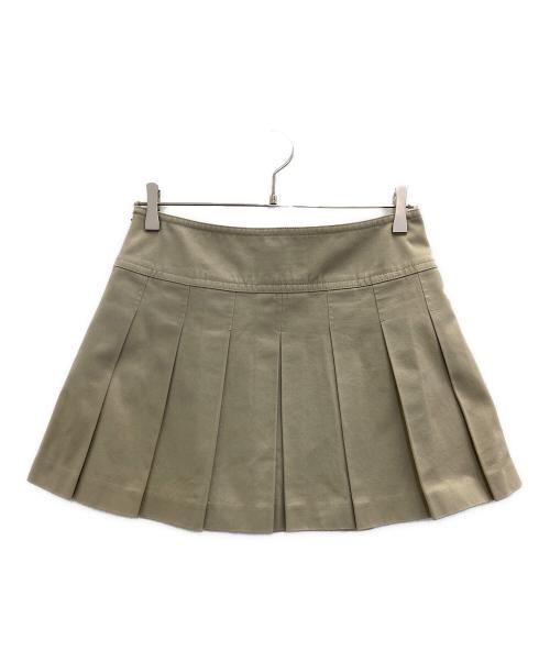 BURBERRY BLUE LABEL（バーバリーロンドンブルーレーベル）BURBERRY BLUE LABEL (バーバリーロンドンブルーレーベル) プリーツキルトミニスカート ベージュ サイズ:SIZE38の古着・服飾アイテム
