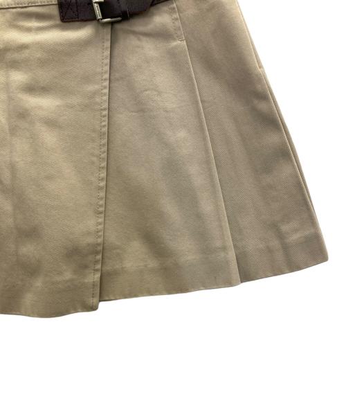 BURBERRY BLUE LABEL（バーバリーロンドンブルーレーベル）BURBERRY BLUE LABEL (バーバリーロンドンブルーレーベル) プリーツキルトミニスカート ベージュ サイズ:SIZE38の古着・服飾アイテム
