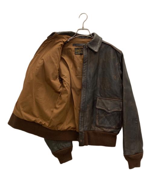 US ARMY（ユーエスアーミー）US ARMY (ユーエスアーミー) A-2 LEATHER FLIGHT JACKET ブラウン サイズ:38の古着・服飾アイテム
