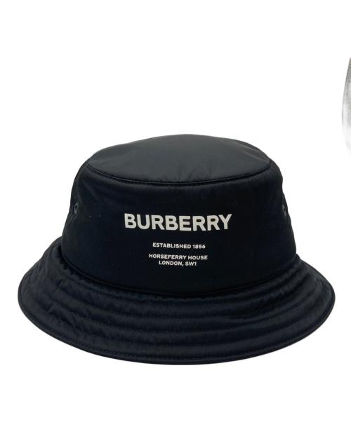 BURBERRY LONDON（バーバリーロンドン）BURBERRY LONDON (バーバリーロンドン) PADDED NYLON BUCKET HAT ブラック 未使用品の古着・服飾アイテム
