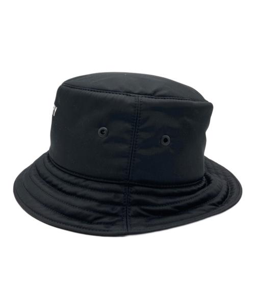 BURBERRY LONDON（バーバリーロンドン）BURBERRY LONDON (バーバリーロンドン) PADDED NYLON BUCKET HAT ブラック 未使用品の古着・服飾アイテム
