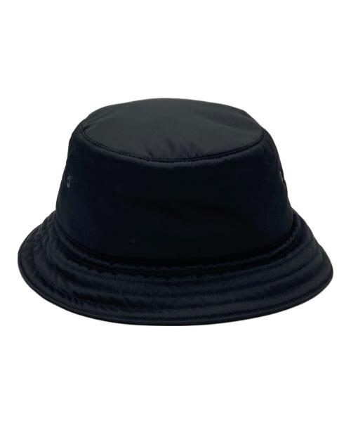 BURBERRY LONDON（バーバリーロンドン）BURBERRY LONDON (バーバリーロンドン) PADDED NYLON BUCKET HAT ブラック 未使用品の古着・服飾アイテム