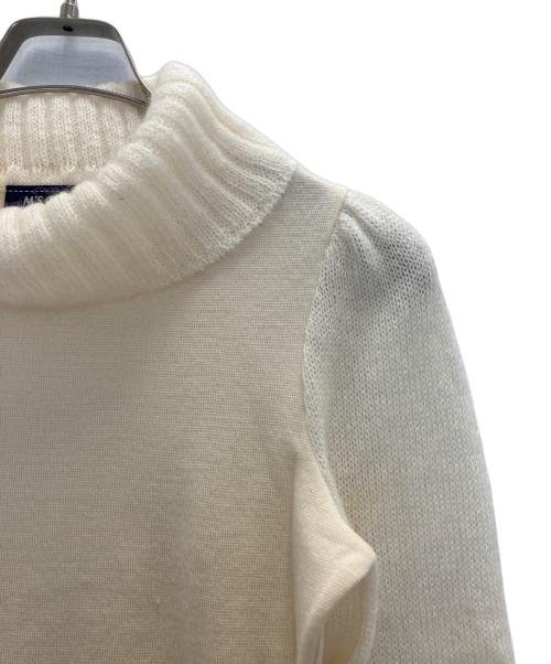M'S GRACY（エムズグレイシー）M'S GRACY (エムズグレイシー) モヘヤ切替ハイネックニット アイボリー サイズ:38の古着・服飾アイテム