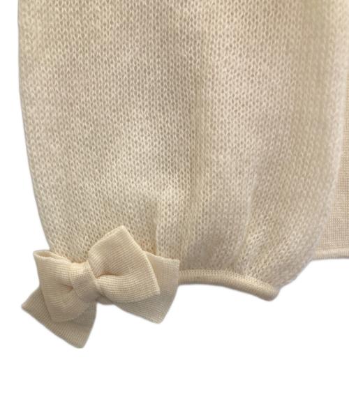 M'S GRACY（エムズグレイシー）M'S GRACY (エムズグレイシー) モヘヤ切替ハイネックニット アイボリー サイズ:38の古着・服飾アイテム