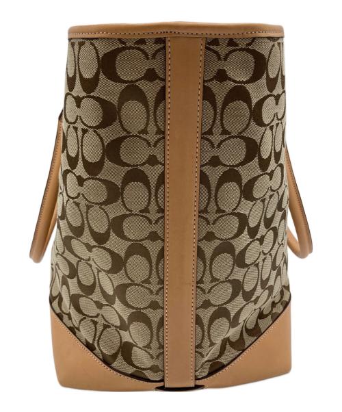 COACH（コーチ）COACH (コーチ) ラージトートバッグ ブラウンの古着・服飾アイテム