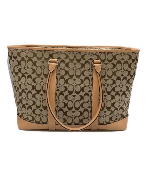COACH（コーチ）COACH (コーチ) ラージトートバッグ ブラウンの古着・服飾アイテム