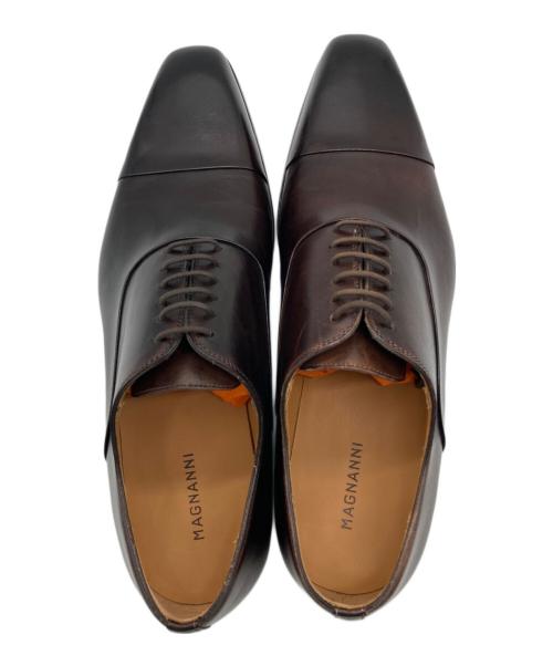 MAGNANNI（マグナーニ）MAGNANNI (マグナーニ) 内羽根式 ストレートチップ シューズ ブラウン サイズ:41の古着・服飾アイテム