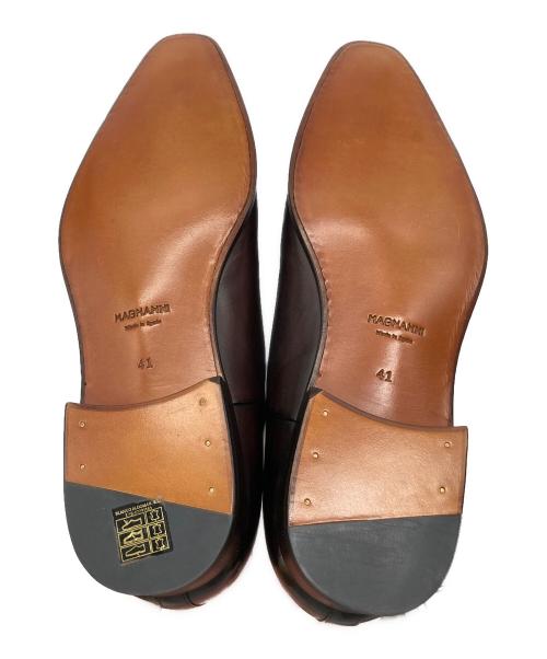 MAGNANNI（マグナーニ）MAGNANNI (マグナーニ) 内羽根式 ストレートチップ シューズ ブラウン サイズ:41の古着・服飾アイテム