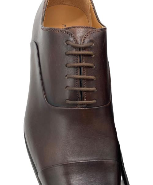 MAGNANNI（マグナーニ）MAGNANNI (マグナーニ) 内羽根式 ストレートチップ シューズ ブラウン サイズ:41の古着・服飾アイテム