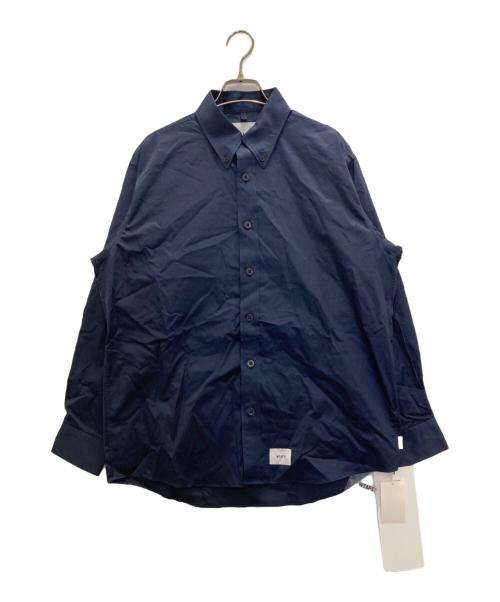 WTAPS（ダブルタップス）WTAPS (ダブルタップス) BD LS COTTON TWILL CANCLINI ネイビー サイズ:01の古着・服飾アイテム
