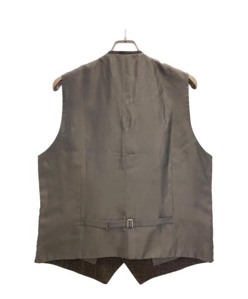 PAPAS（パパス）PAPAS (パパス) ロロピアーナカシミヤブレンド5Bベスト ブラウン サイズ:Ｌの古着・服飾アイテム
