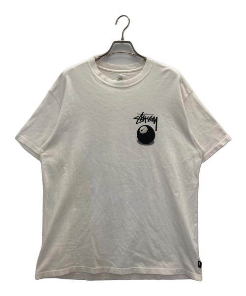 NIKE（ナイキ）NIKE (ナイキ) stussy (ステューシー) NRG FL SS 8BALL TEE ホワイト サイズ:Mの古着・服飾アイテム