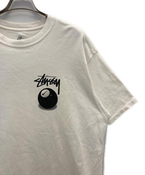 NIKE（ナイキ）NIKE (ナイキ) stussy (ステューシー) NRG FL SS 8BALL TEE ホワイト サイズ:Mの古着・服飾アイテム